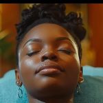 a woman receiving a soothing neck massage at a serene spa in atlanta.